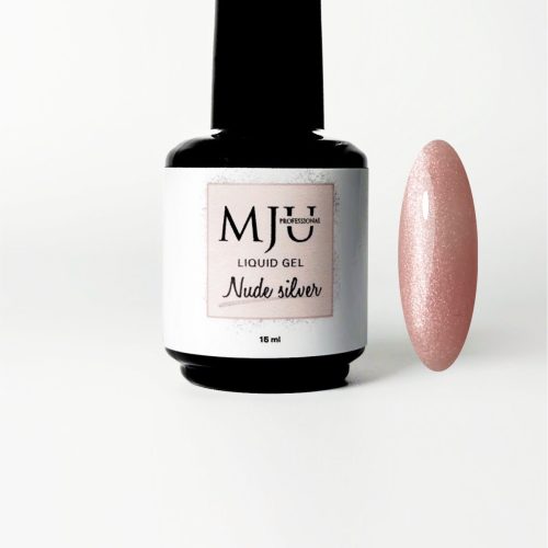 LIQUID GEL NUDE SILVER, 15 мл