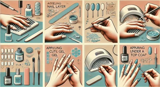 Основные этапы нанесения гелей для моделирования ногтей