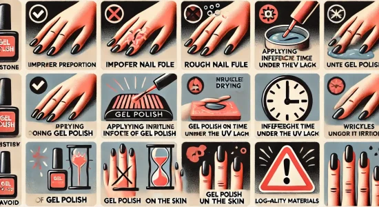 Основные ошибки при нанесении гель-лака